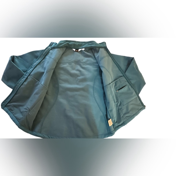 BLACK DIAMOND Soft Shell Jacket Sz L blue Collar Pockets Poly Spandex - Picture 4 of 7